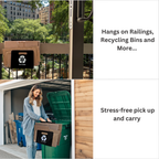 Box Caddy - (Black/White). The ultimate solution to organize, carry, and recycle your cardboard boxes. Free Shipping.