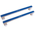 Box Caddy Wall Bar 2-Pack (White/Blue) For use with Box Caddy - the ultimate solution to store, organize, transport and recycle your cardboard.