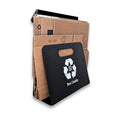 Box Caddy - Cardboard Recycling Organizer (Black/White). The ultimate solution to store, transport, and recycle your boxes. Eliminates cardboard clutter.